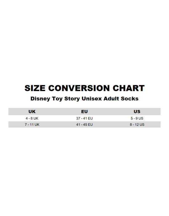 Disney Toy Story Multi Character Unisex Multicoloured Calf Socks Set of 5