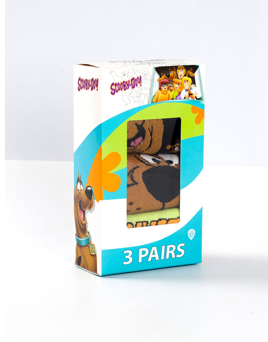 Scooby Doo Character Unisex Multicoloured Calf Socks Set of 3