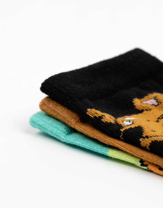 Scooby Doo Character Unisex Multicoloured Calf Socks Set of 3