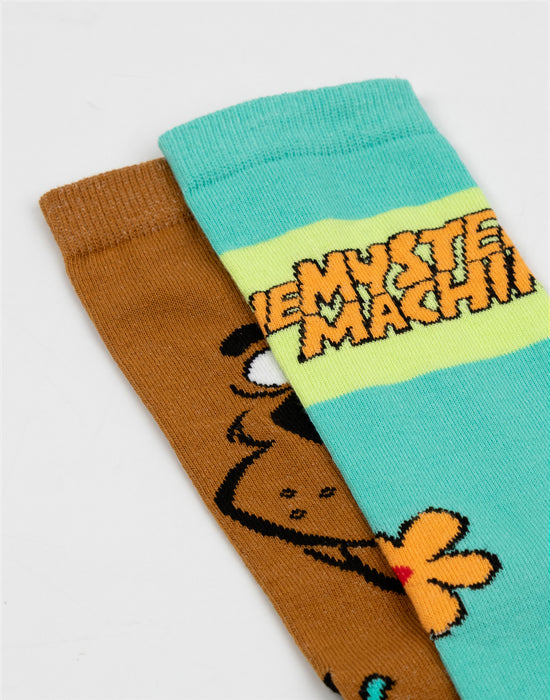 Scooby Doo Character Unisex Multicoloured Calf Socks Set of 3
