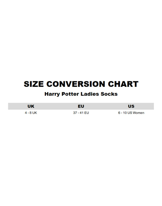 Harry Potter Hogwarts Womens Multicoloured Calf Socks Set of 5