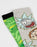 Rick And Morty Multi Character Mens Green Calf Socks Set of 5