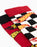 Hot Wheels Checkerboard and Flames Mens Multicoloured Calf Socks Set of 5