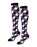 Monster High Argyle Skulls Womens Purple Knee-Length Socks