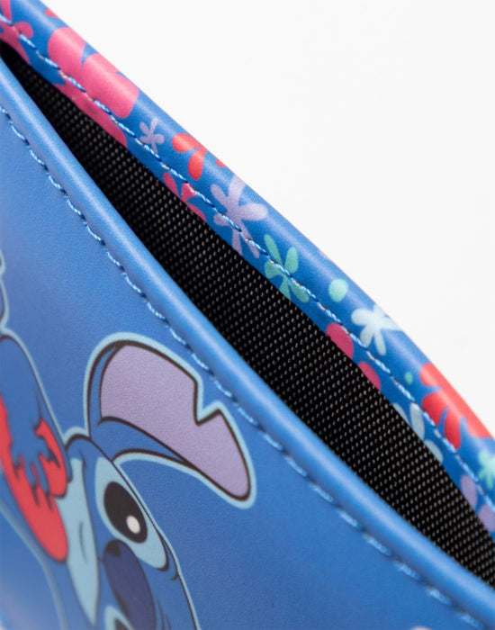 Lilo & Stitch Cardholder & Keyring Womens Blue Wallet Gift Set