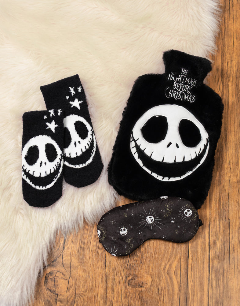 Disney NMBC Unisex Black Hot Water Bottle With Eye Mask and Socks