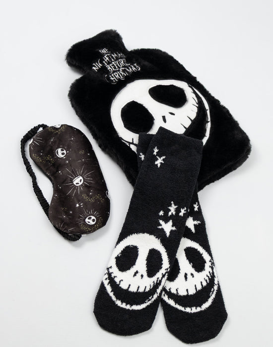 Disney NMBC Unisex Black Hot Water Bottle With Eye Mask and Socks