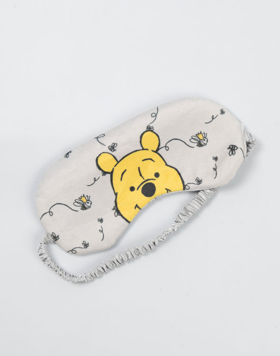 Disney Winnie The Pooh Unisex Yellow Hot Water Bottle With Eye Mask and Socks