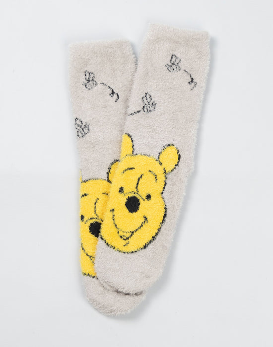 Disney Winnie The Pooh Unisex Yellow Hot Water Bottle With Eye Mask and Socks
