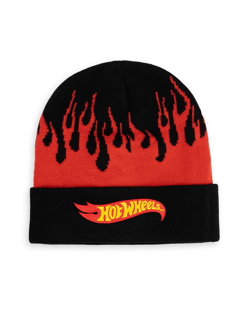 Hot Wheels Character Unisex Black Beanie Hat