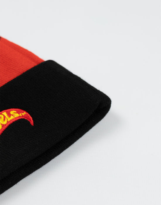 Hot Wheels Character Unisex Black Beanie Hat