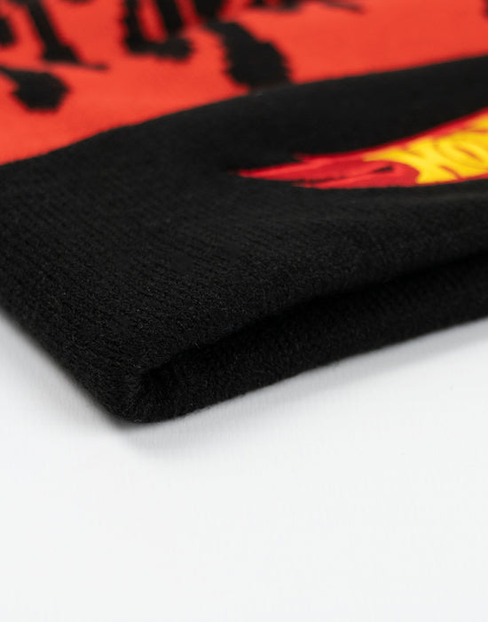 Hot Wheels Character Unisex Black Beanie Hat