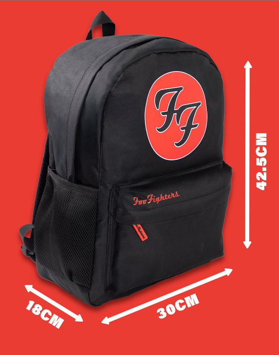 Foo Fighters Logo Unisex Black Backpack