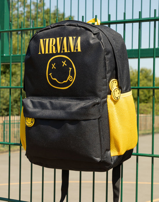 Nirvana Logo Unisex Black Backpack