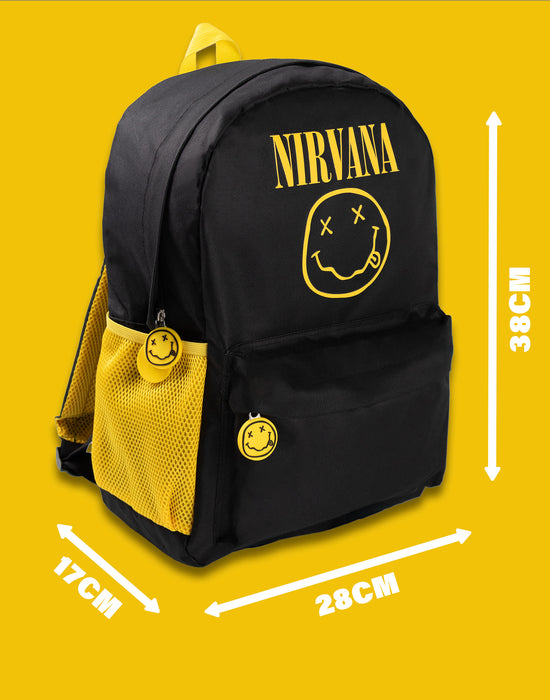 Nirvana Logo Unisex Black Backpack