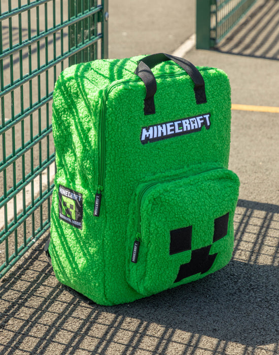 Minecraft Logo Unisex Kids Green Backpack