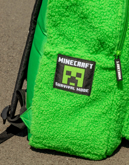 Minecraft Logo Unisex Kids Green Backpack