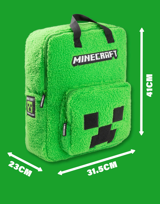 Minecraft Logo Unisex Kids Green Backpack