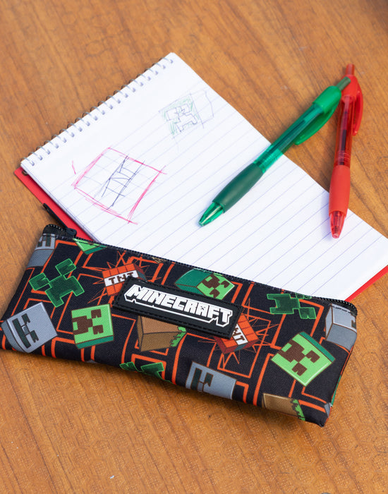 Minecraft TNT Unisex Kids Multicoloured 3 Piece Backpack Set