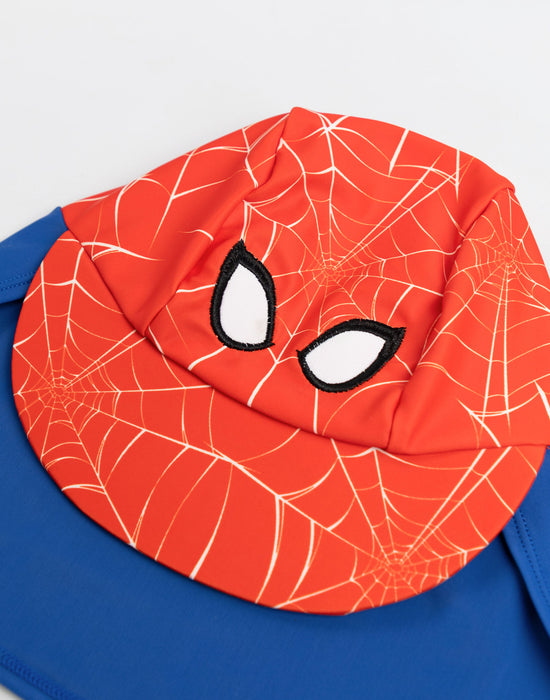 Spiderman Character Boys Red Fitted Curved Peak Cap