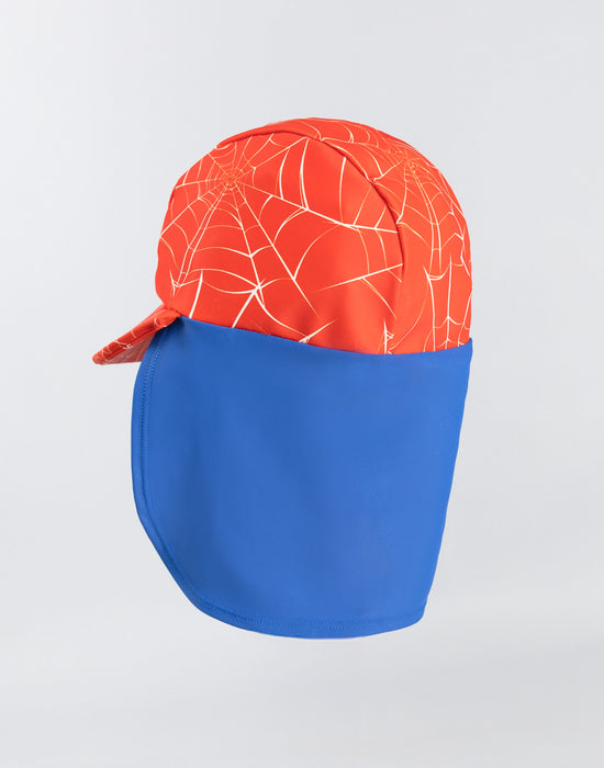 Spiderman Character Boys Red Fitted Curved Peak Cap