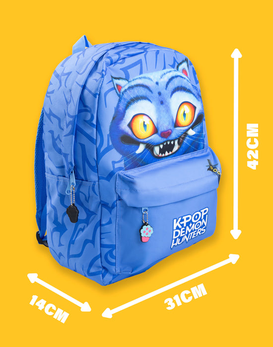 KPop Demon Hunters Derpy Tiger Unisex Kids Blue Backpack