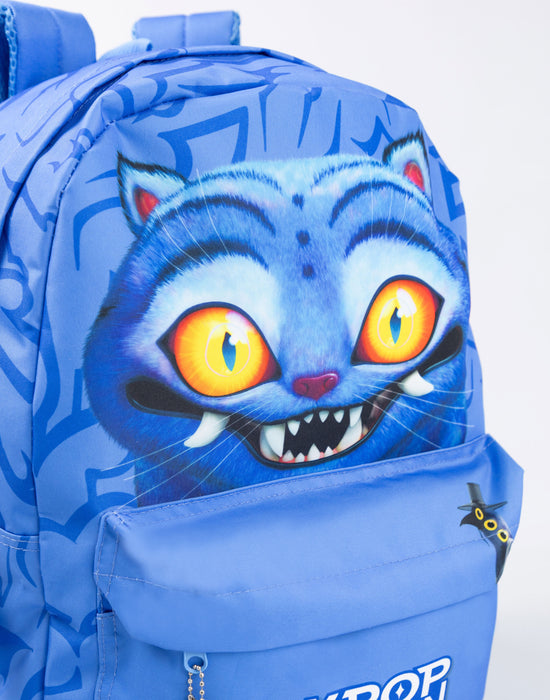 KPop Demon Hunters Derpy Tiger Unisex Kids Blue Backpack
