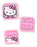 Hello Kitty Character Girls Pink Lunch Bag Bottle and 3 Snack Pot