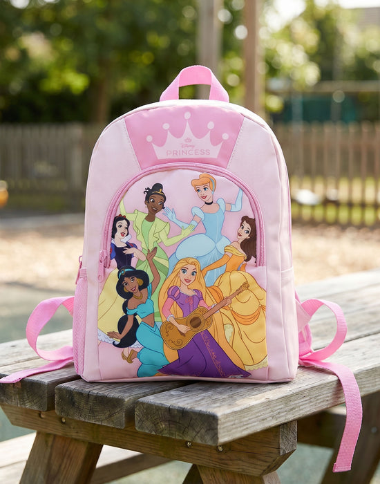 Disney Princess Crown Girls Pink Backpack