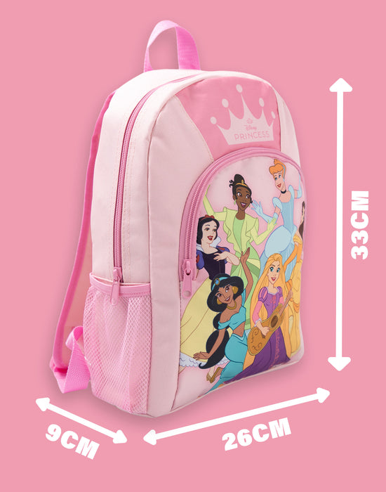 Disney Princess Crown Girls Pink Backpack