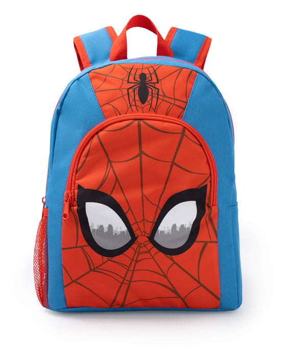 Marvel Spiderman Face Boys Red Backpack