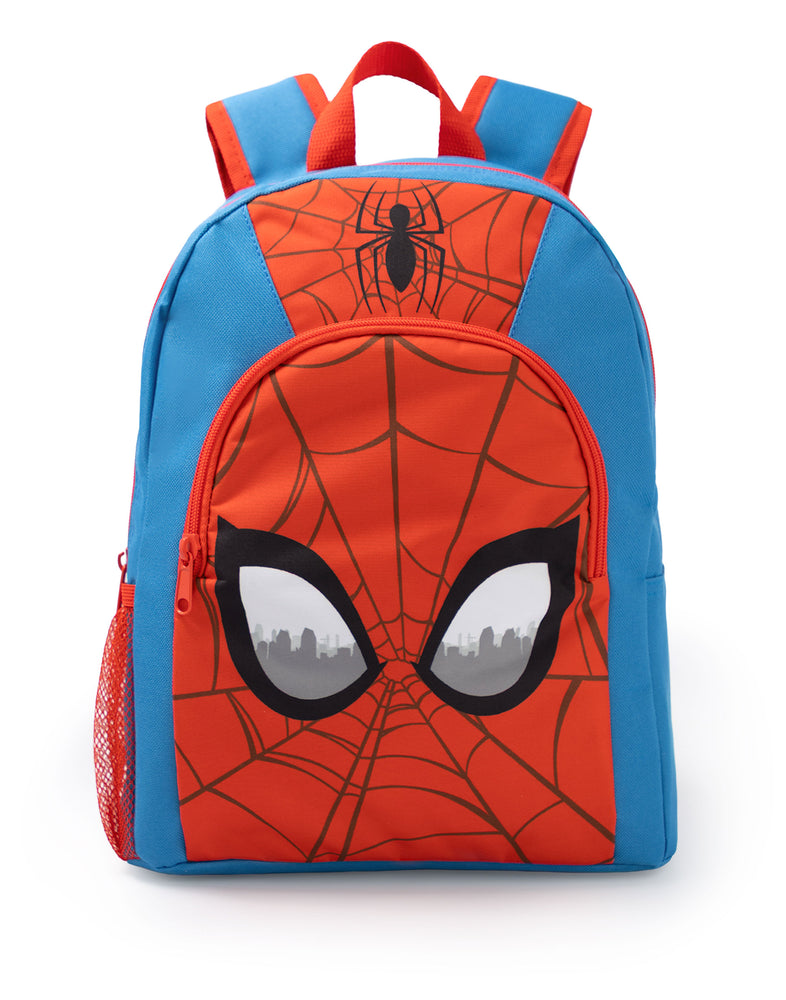 Marvel Spiderman Face Boys Red Backpack