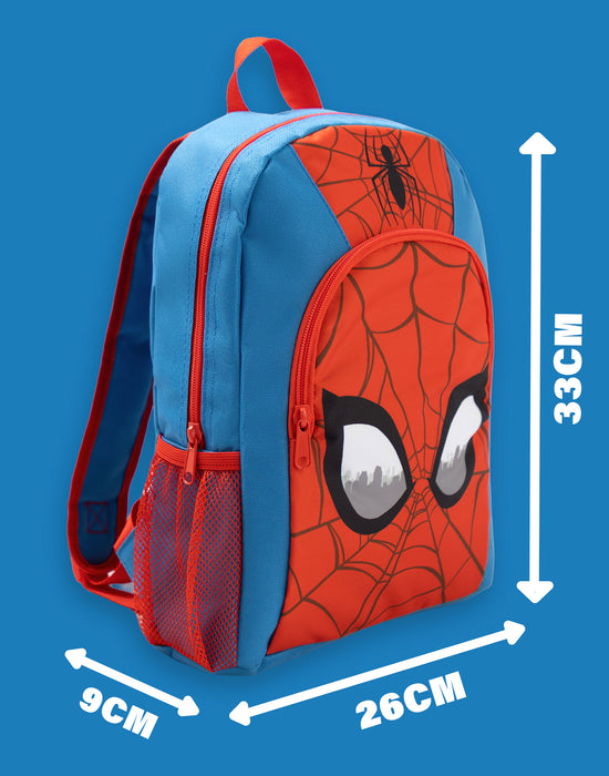 Marvel Spiderman Face Boys Red Backpack