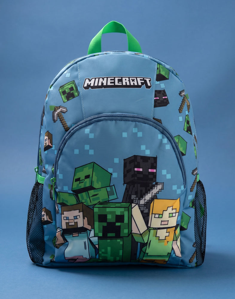 Minecraft Character Unisex Kids Blue Backpack