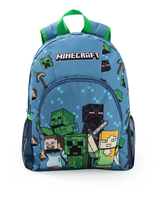 Minecraft Character Unisex Kids Blue Backpack