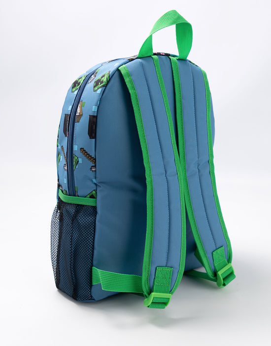 Minecraft Character Unisex Kids Blue Backpack