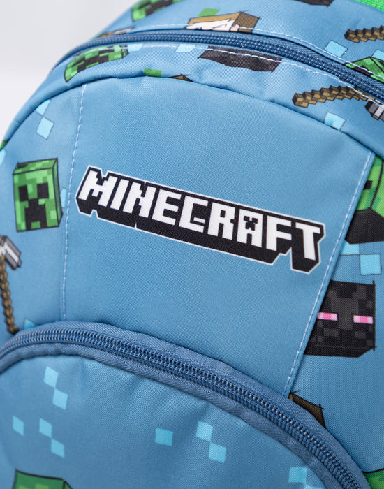 Minecraft Character Unisex Kids Blue Backpack