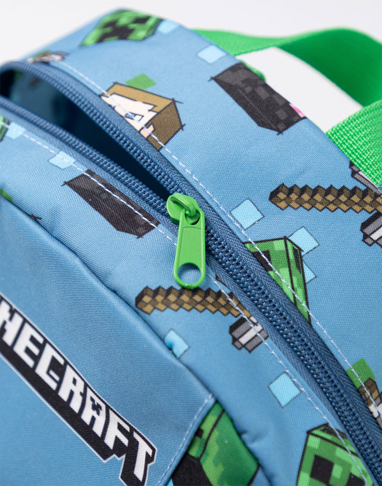 Minecraft Character Unisex Kids Blue Backpack