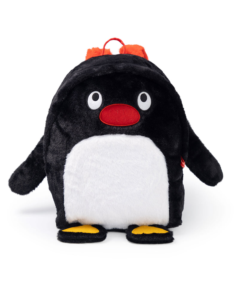 Pingu Furry Character Unisex Kids Black Backpack
