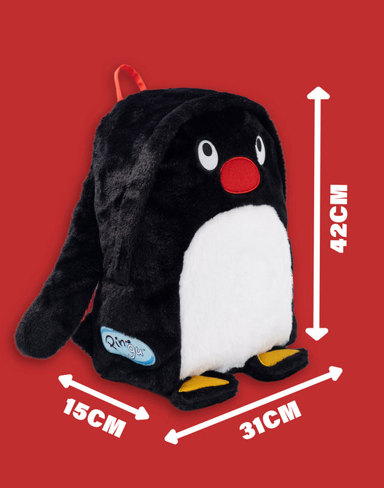 Pingu Furry Character Unisex Kids Black Backpack