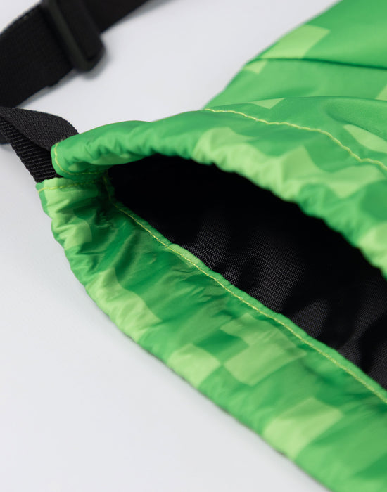 Minecraft Creeper Face Unisex Kids Green Backpack