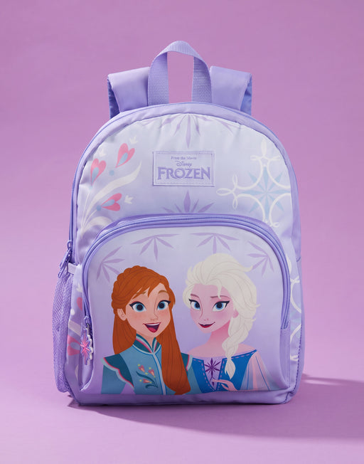 Disney Frozen Anna & Elsa Girls Purple Backpack