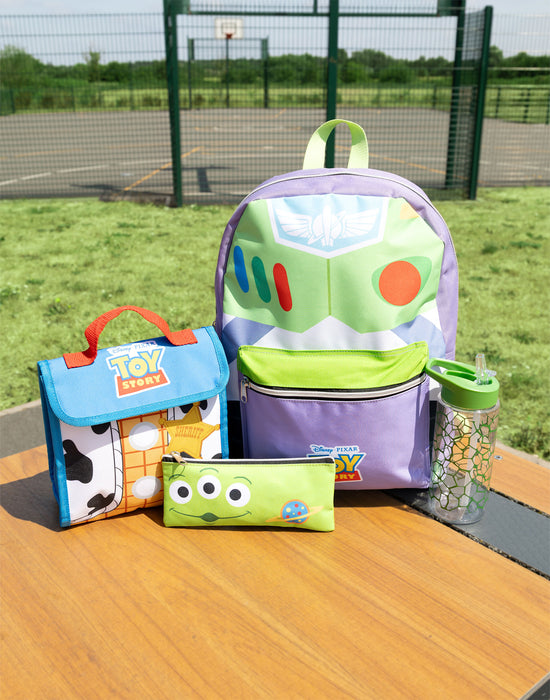 Disney Pixar Toy Story Buzz Unisex Kids Green 4 Piece Backpack Set