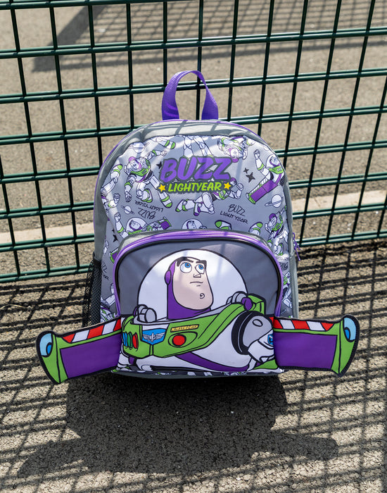 Disney Pixar Toy Story Buzz Wings Boys Grey Backpack