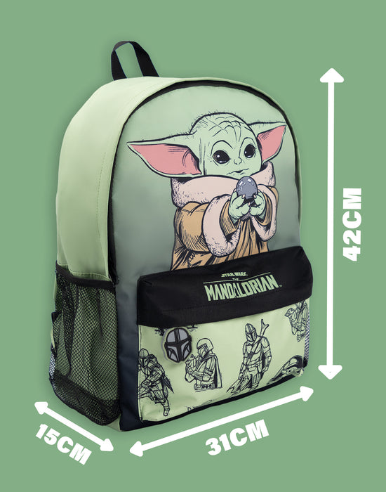 Star Wars Grogu Boys Green Backpack