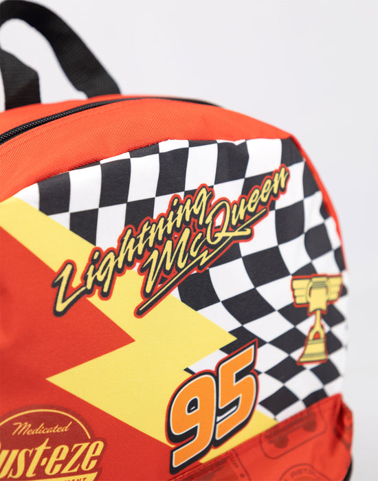 Disney Cars Lightning Mcqueen Boys Red 4 Piece Backpack Set