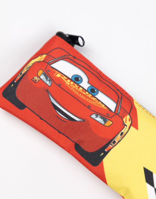 Disney Cars Lightning Mcqueen Boys Red 4 Piece Backpack Set