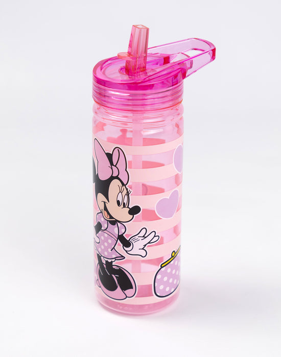Disney Minnie Mouse Hearts & Stars Girls Pink Lunch Bag Bottle and 3 Snack Pot