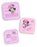 Disney Minnie Mouse Hearts & Stars Girls Pink Lunch Bag Bottle and 3 Snack Pot