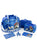 Sonic the Hedgehog Multi Character Boys blue 6 Piece Luggage Set